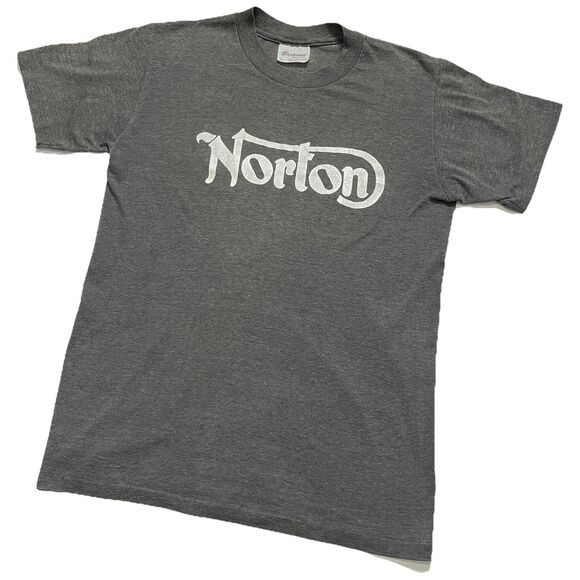 Norton Motorcycle 1987 Vintage Daytona Single Stitch USA Made T Shirt S/M - Picture 1 of 12